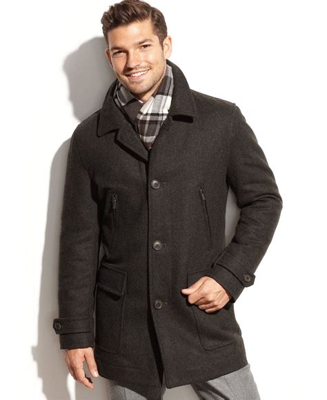 michael kors long wool jacket|Michael Kors men's wool coat.